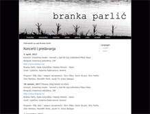 Tablet Screenshot of brankaparlic.com